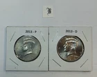 2013 P & D UNC Clad Kennedy Half Dollar Set in CB Flips -Free Shipping - B
