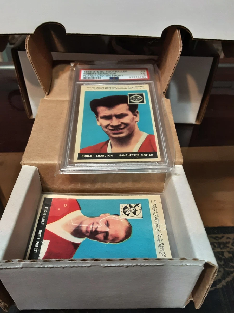 BOBBY CHARLTON MANCHESTER United A&BC #3 1958/59 ROOKIE card WITH