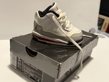 Jordan Jumpman 3c White / Varsity Red / Grey / Black Infant OG Early 2000  s