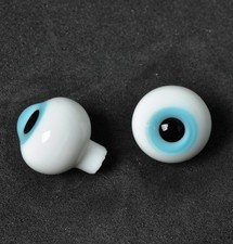Nice 18mm Round light Blue Glass BJD Eyes for Reborn/Newborn BJD Doll