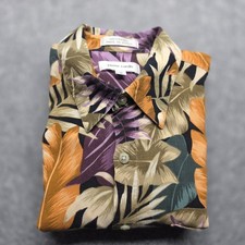 Vintage Pierre Cardin Tropical Hawaiian Shirt Men's Medium Korea 100 Rayon