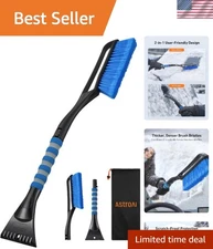 27" Snow Brush and Ice Scraper in Blue