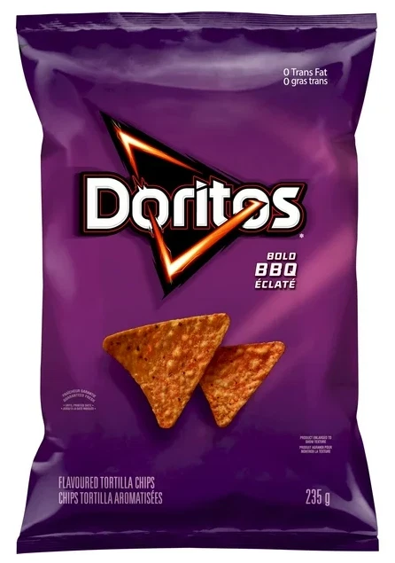 Chips de tortilla con sabor a barbacoa Doritos Bold, 235 g (paquete de 2) Foto 2 de 4