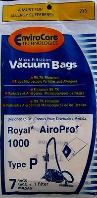 7 Royal AiroPro 1000 Type P Allergy VACUUM BAG Fast!