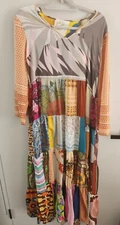 M.A. DAINTY Vintage Scarves Maxi Dress