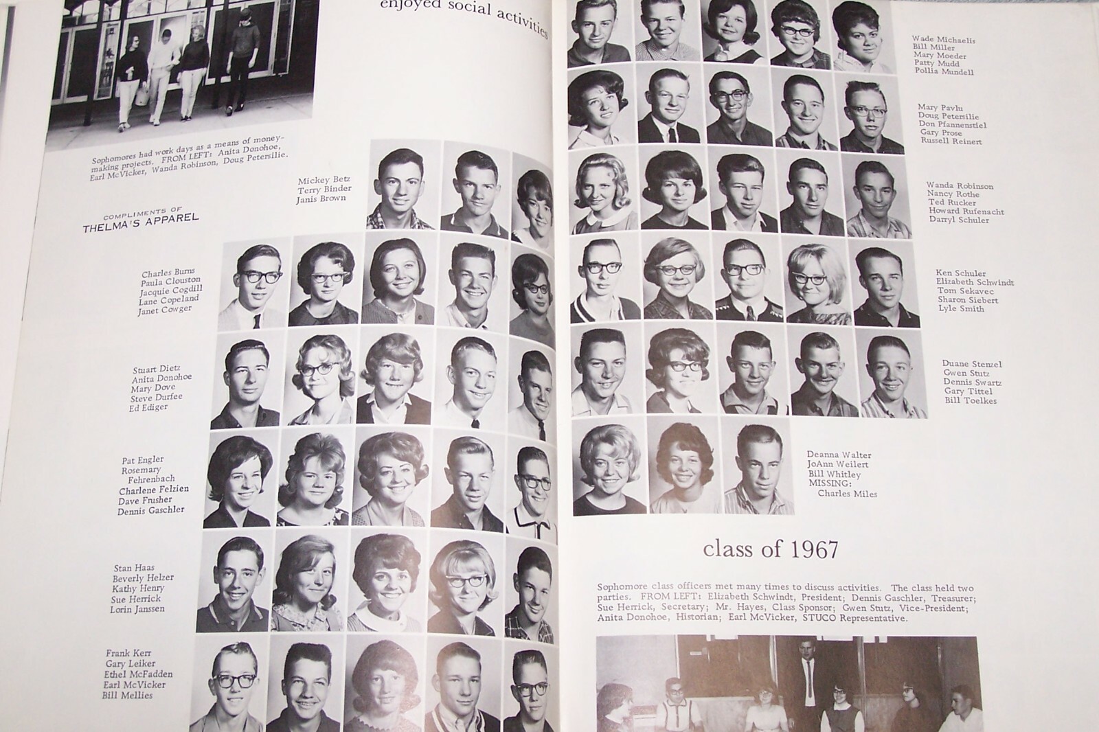 1965 Ness City High School High School Yearbook Annual Ness Kansas KS