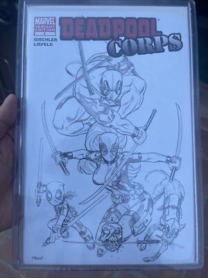 Deadpool Corps #1B VF/NM; Marvel | Ed McGuinness B&W Variant - Beautiful Comic