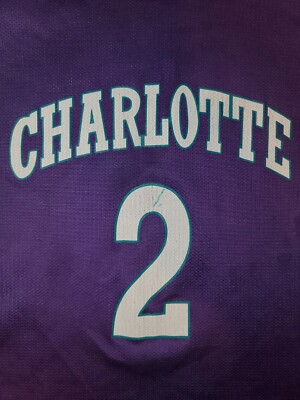 Charlotte Hornets #2 Larry Johnson NBA Basketball Champion