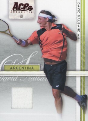 ACE AUTHENTIC 2007 STRAIGHT SETS DAVID NALBANDIAN #11 RELIC CARD