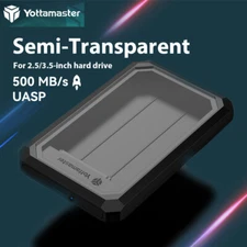 Yottamaster External Hard Drive Enclosure Case SATA USB3.1 to SATA III 2.5" 3.5"