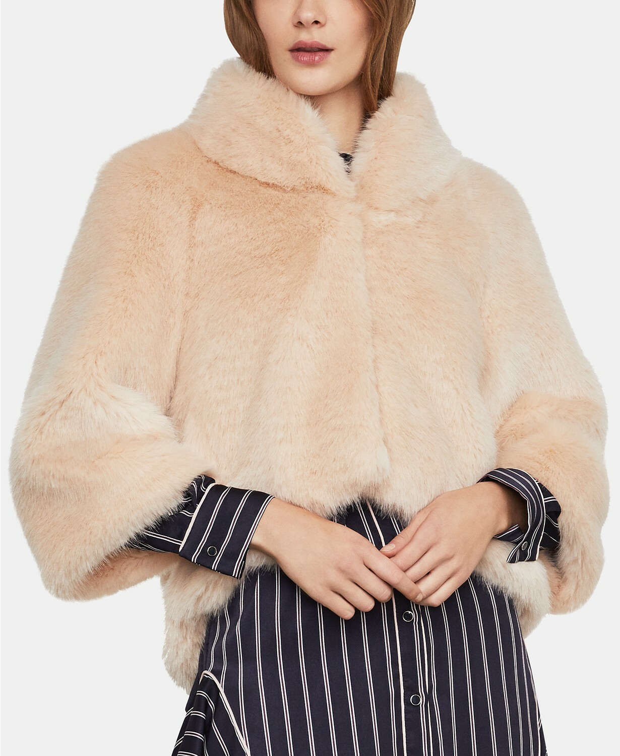 BCBGMAXAZRIA Nadine Faux-Fur Jacket 