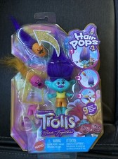 Dreamworks Trolls Band Together Small Poppy Doll  Hair Pops Accessories 9 Pcs