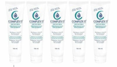 #ad Complex 15 Daily Face Cream 100ML Moisturizer x 5 tubes New Canadian $75.99