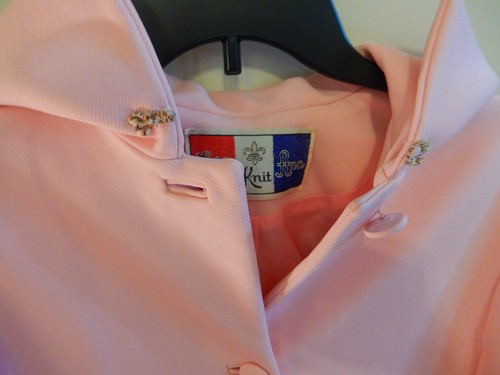 Vintage 1960s LILLI ANN Knit PINK Suit 3 pcs Jacket (Poncho Style), Skirt, Pants - Picture 12 of 12