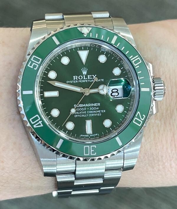 Rolex Submariner Green Dial, Green Bezel, The Hulk Ref.116610LV | eBay
