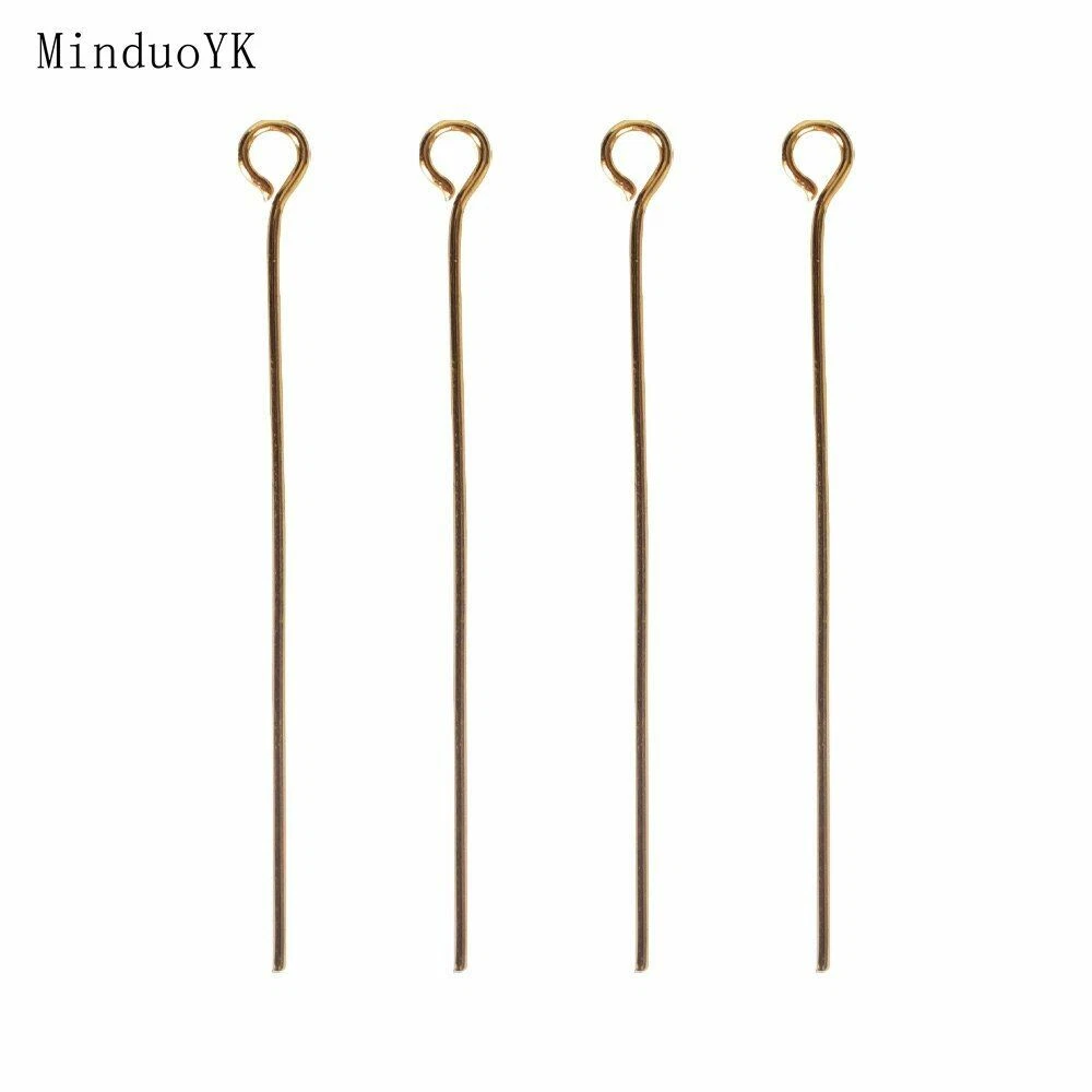 100pcs lot Stainless Steel Head Pins Tassel Earrings Eye Headpins