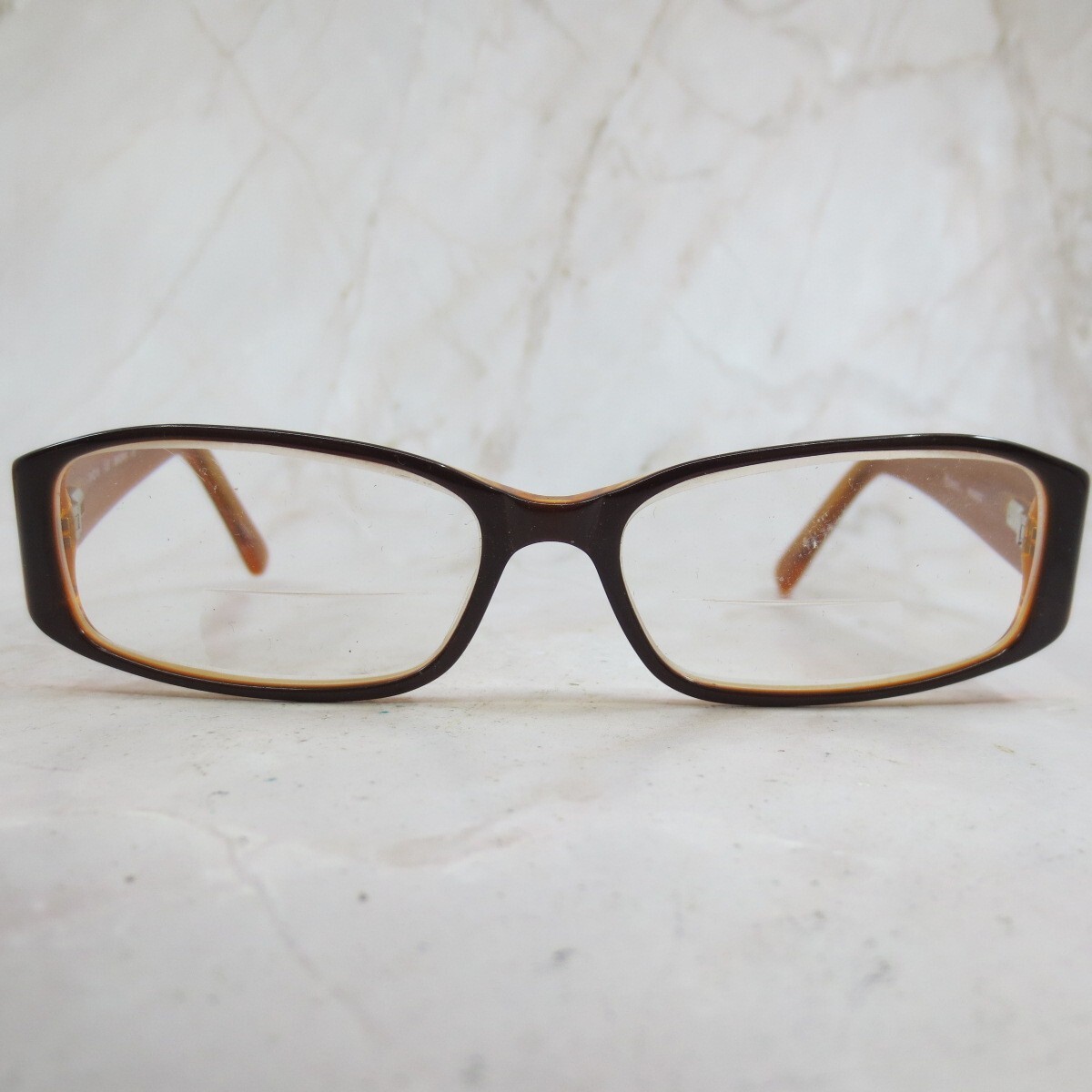 See 9307 43-15 135 286 Eyeglasses Frame Brown Green Petite Rectangle Euro Retro Brown Rectangle Glasses #4437115 | Zenni Optical main image 2