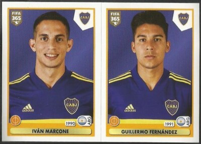 PANINI - 2021 FIFA 365 - #352 - A-B - BOCA JUNIORS - IVAN MARCONE / GUILLERMO FERNANDEZ