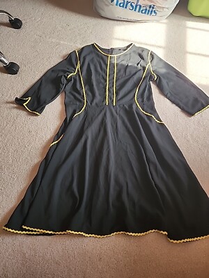 Clocolor Womens Black Dress with Gold Detailing Size 2XL | eBay Clocolor Womens Black Dress with Gold Detailing Size 2XL | eBay