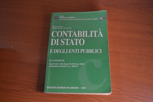 Contabilita Di Stato E Degli Enti Pubblici Contabilità di Stato e degli Enti Pubblici ed. Simone | eBay