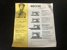 PUBBLICITARIO VINTAGE 1958-MACCHINA DA CUCIRE NECCHI SUPERNOVA-VERGATO BOLOGNA