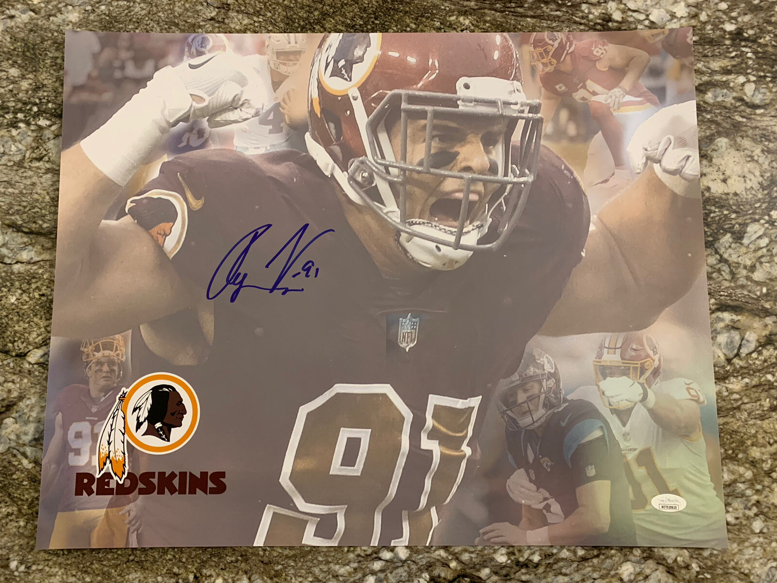 Ryan Kerrigan Signed Washington Commanders Speed Full Size NFL Helmet