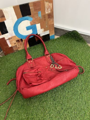 Dolce&Gabanna Red leather bag made in italy