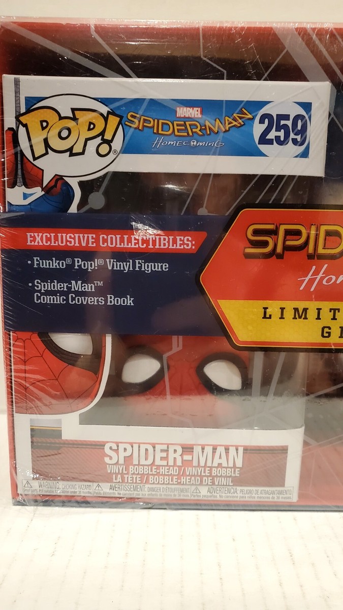 Spider-Man Homecoming Limited Edition Gift Box Pop Funko 259