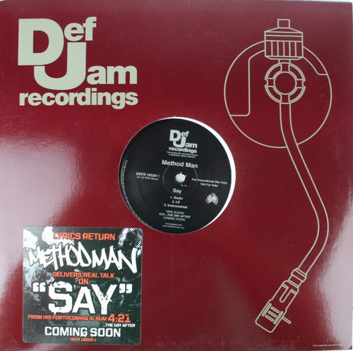 METHOD MAN SAY W/ INSTRUMENTAL WU TANG 12