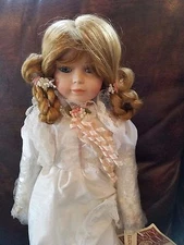Dynasty Doll Collection 17" Tall  Porcelain Doll "Elizabeth"