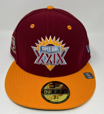 NFL San Francisco 49ers Super Bowl XXIX Champions New Era Fitted Hat Size 7 1/4