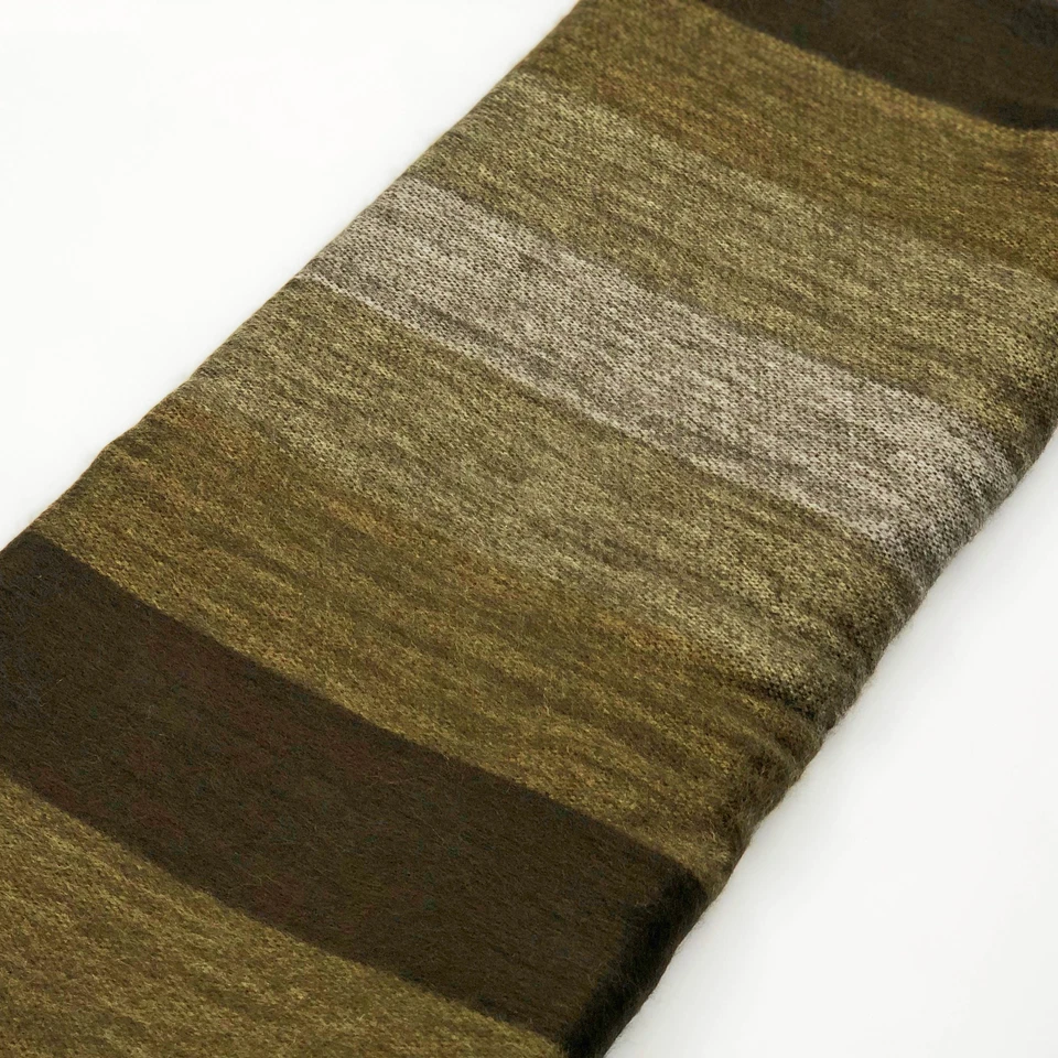 SOFT & WARM CHOCOLATE BROWN BRUSHED ALPACA WOOL BLANKET THROW 90"x65" - Image 4 of 4