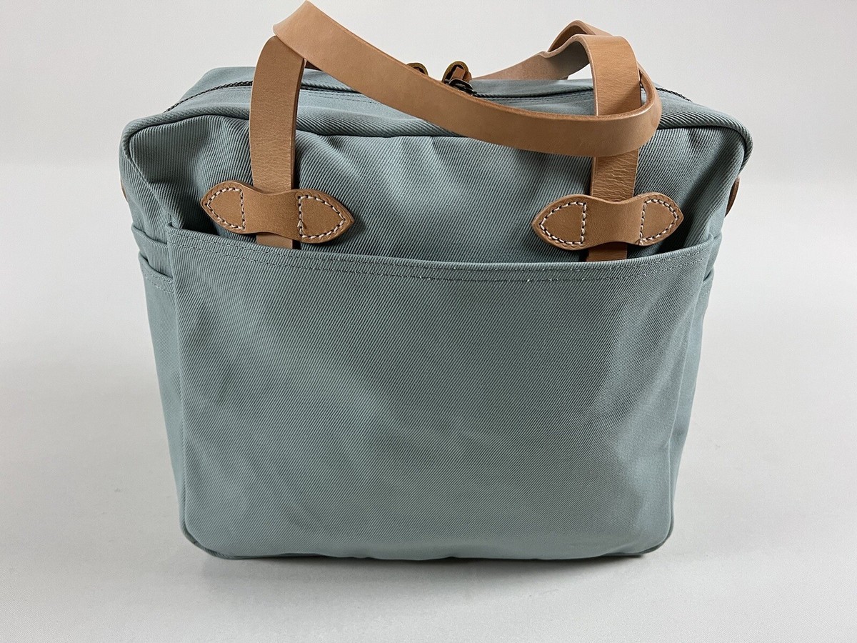FILSON RUGGED TWILL TOTE BAG WITH ZIPPER LAKE GREEN LIMITED FILSON RUGGED TWILL TOTE BAG WITH ZIPPER LAKE GREEN LIMITED