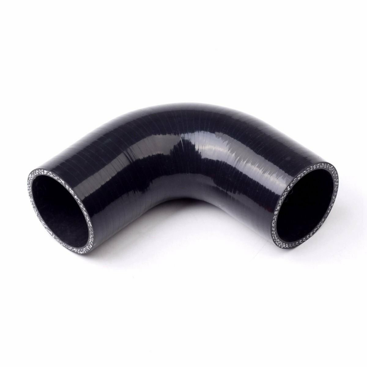 90-Degree Elbow Silicone Coupler – 3-Ply Black Turbo Intercooler Intake Hose For Performance Upgrades