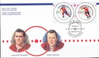 W CANADA 1838A-F NHL KOCKEY LEGENDS SET FIRST DAY COVERS