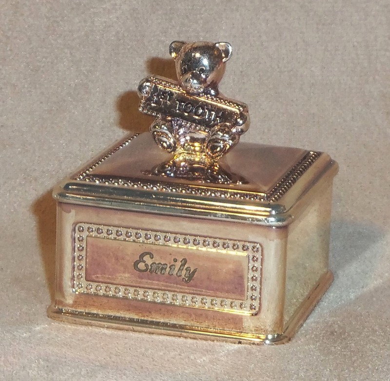 First 1st Tooth Metal 2-pc Keepsake Box Engraved “Emily” by Things Remembered