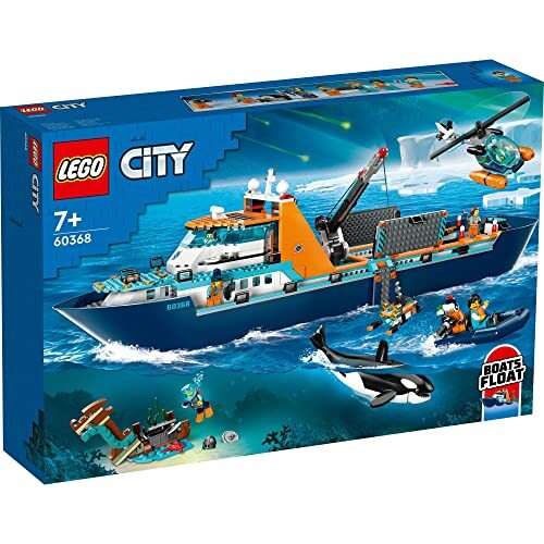 エイ LEGO City 60368 Arctic Explorer Ship Block Adventure Boat Ship