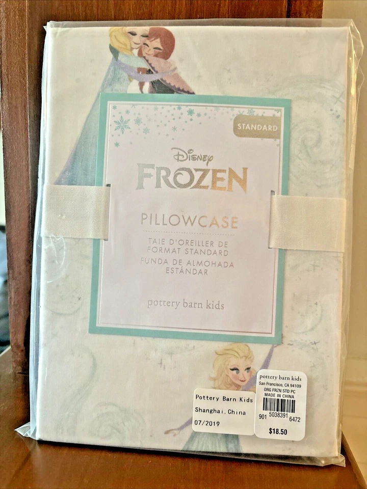 Disney Pottery Barn Frozen Funda de Almohada Princesa Elsa + Edredón Regalo de Vacaciones SET 2 - Foto 3 de 4