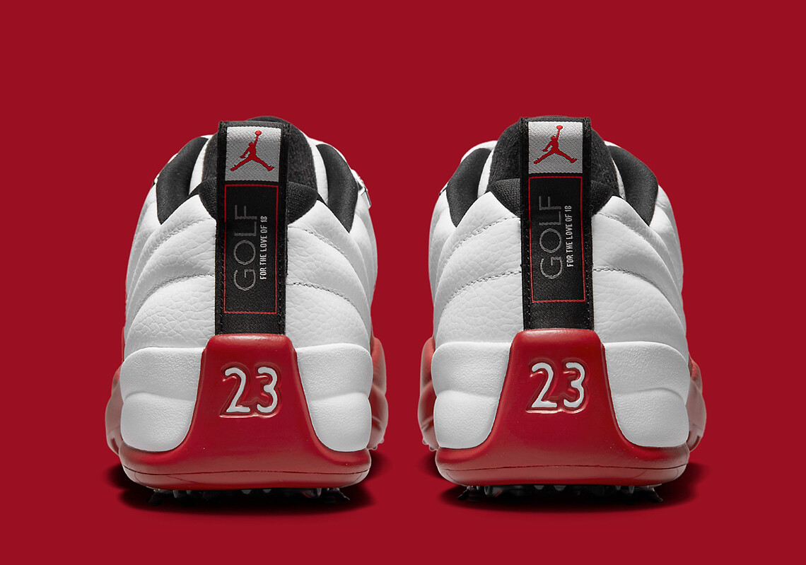 Nike Air Jordan XII 12 Retro Low G Golf Cherry White Varsity Nike Air Jordan XII 12 Retro Low G Golf Cherry White Varsity