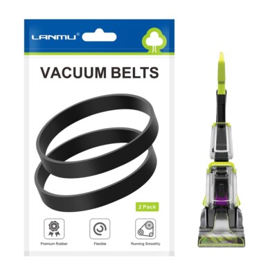 Bissell Model 2910, 2987, 2806 Replace Flat Pump Belt 1606428 (2 Pack)