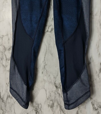 Lululemon Sz 4 Wunder Under Crop Sashiko Cross Inkwell Leggings | eBay