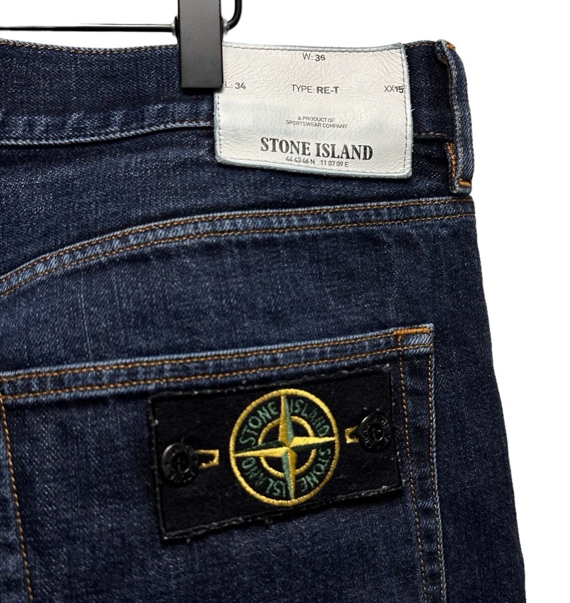 Stone Island Men's 36x34 Dark Wash Straight Leg Jeans with Stone Island Men's 36x34 Dark Wash Straight Leg Jeans with