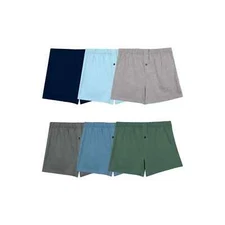 Fruit of the Loom Men'S Knit Boxers, 6 Pack, Sizes S-3XL