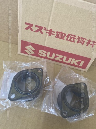 SUZUKI GS500E ET 1989 - 2000 PIPE INTAKE SET OF X2 PCS 13101-01D00 CARB HOLDER - Picture 18 of 18