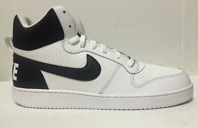 nike court borough mid black white