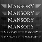For MANSORY sticker decal tuning Auto Car 8 Pieces