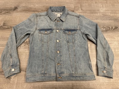 Outerknown The Tides Trucker Jean Denim Jacket Light Vintage Wash Size M