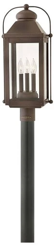 Hinkley Anchorage 24 1/4" Oiled Bronze Lantern Outdoor Post Light - Picture 1 of 10