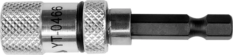 Porte-embout à dégagement rapide 60 mm pour embouts 1/4" - YT-0466 - Photo 1/1