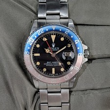 Vintage Rolex GMT Master "Pepsi" 1675 ALL ORIGINAL